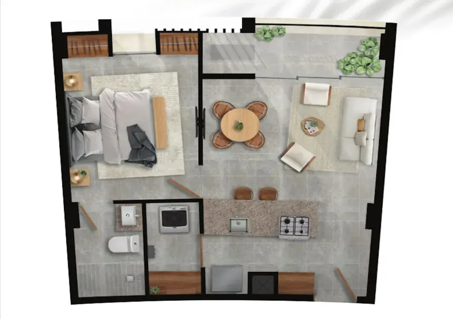 Plano del modelo Ohana de Okün Living