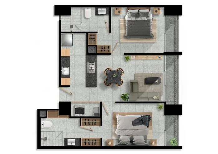 Plano del modelo B2 de VEQ Asunción