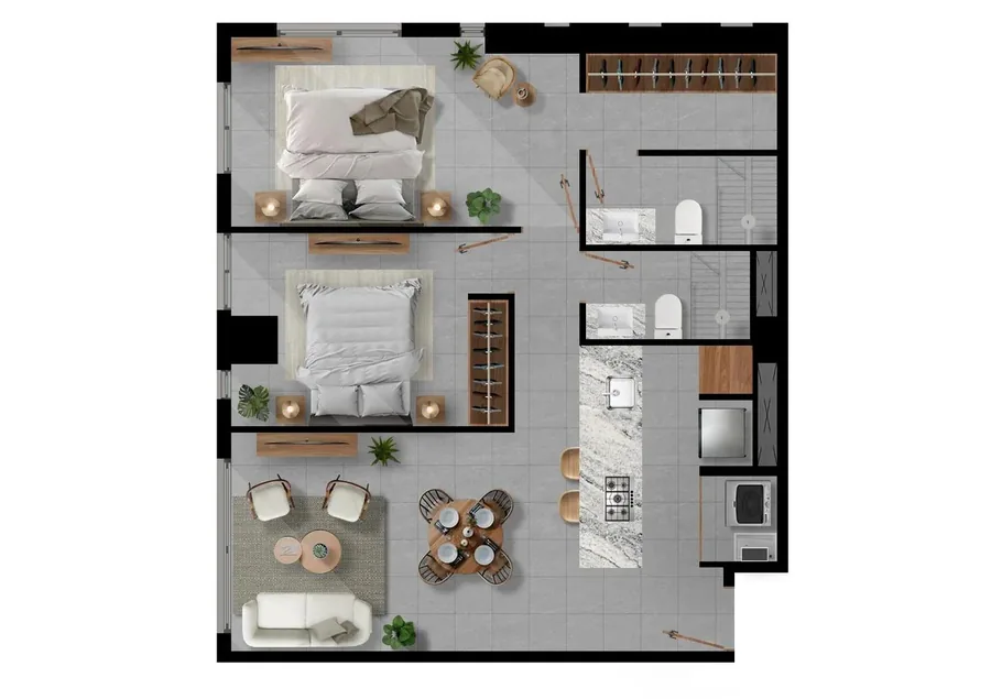 Plano del modelo C-3 de VEQ Brasilia